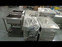Ver demostración de limpiador ultrasónico industrial personalizable de piezas de acero inoxidable 96L 3000W